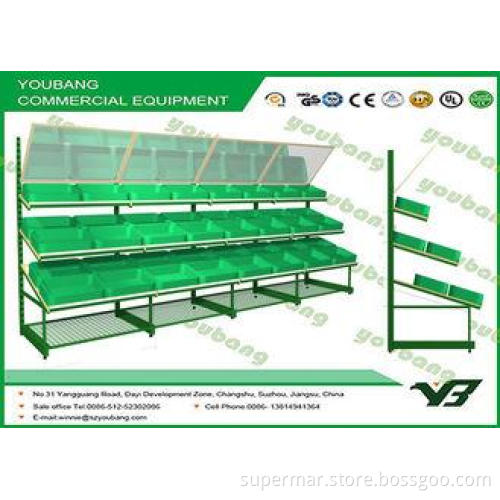 Large stable and durable Steel Supermarket Fruit Vegetable